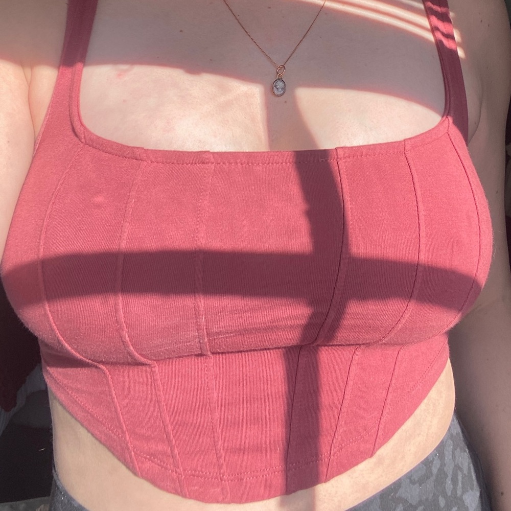 Pink Urban Outfitters Corset Top